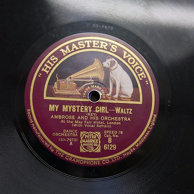 78rpm AMBROSE ORCH my mystery girl / once aboad the lugger