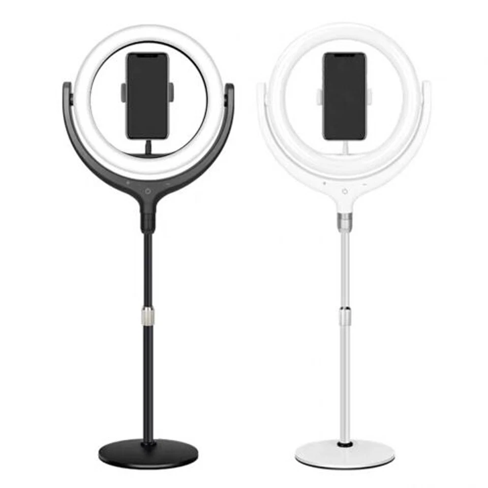 10" LED Ring Light Heavy Duty Stand Remote Control Mount Phone Holder Youtube - Image 3 of 4