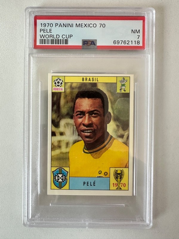 Panini PELE World Cup Mexico 1970 - PSA 7 N MINT