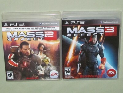 CIB PS3 MASS EFFECT 2 & 3 Both Games, Manuals + Bonus Codes PLAYSTATION 3