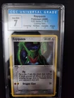 2004 POKEMON POP SERIES 1 NON HOLO 3 RAYQUAZA TCG Card CGC 7