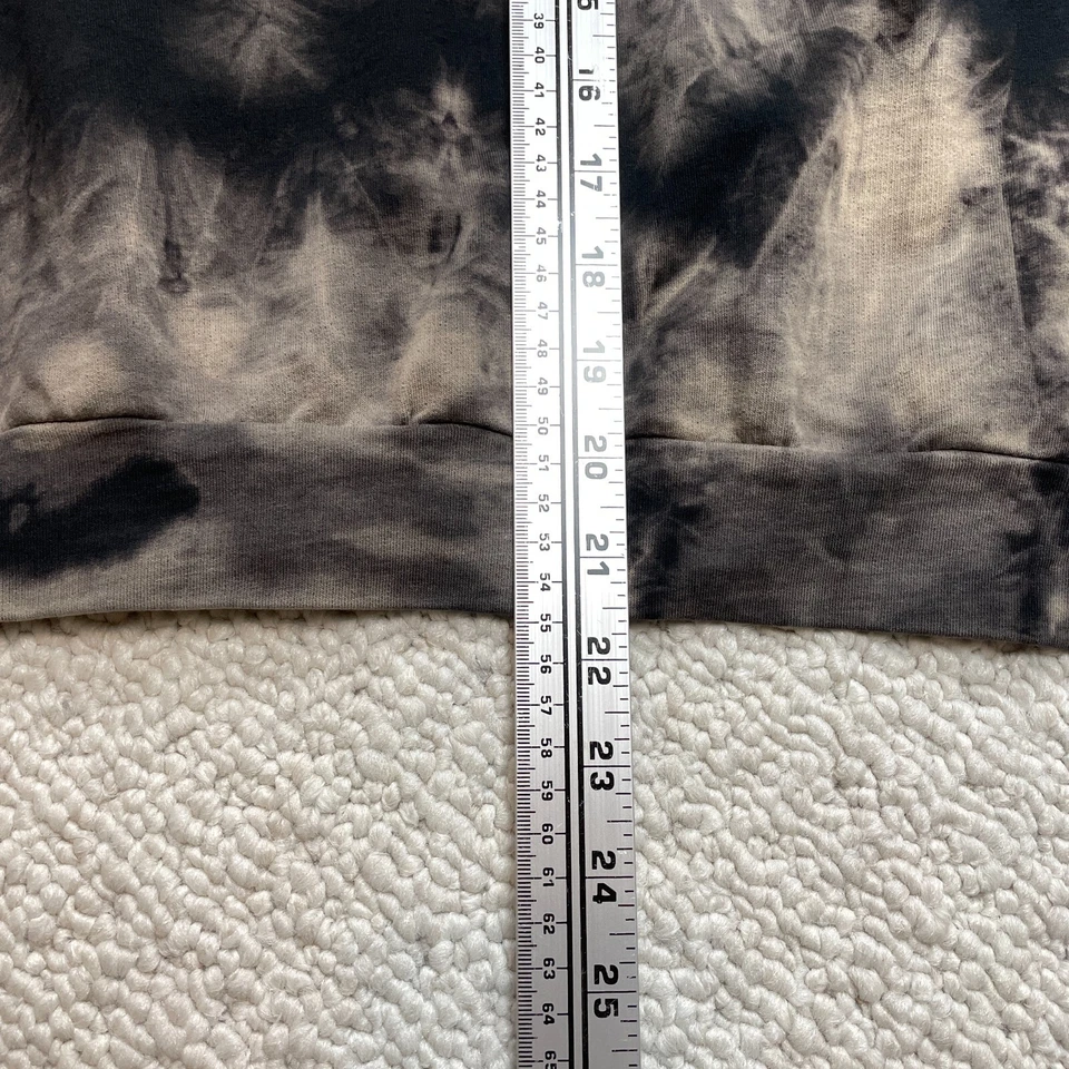 Moletom com capuz Boohoo feminino 2 preto cinza tingido com capuz cordão pulôver - Imagem 3 de 4