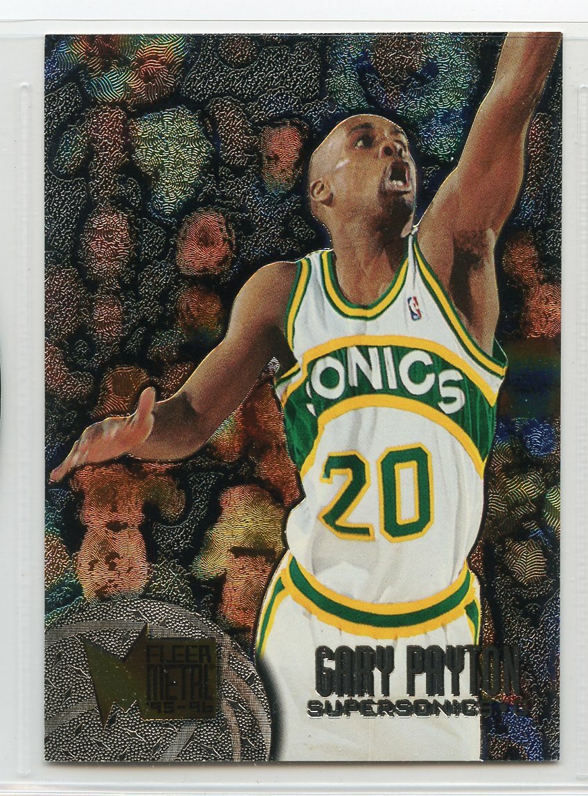 1995-96 Fleer Metal Basketball - #103 - Gary Payton - Seattle