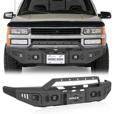 Full-width Front Bumper For 1988-1998 Chevrolet Gmc Sierra Ck 1500 2500 3500