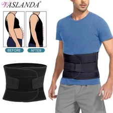 Men Women Waist Trainer Slimming Body Shaper Girdles Back Lower Support Belt Gym