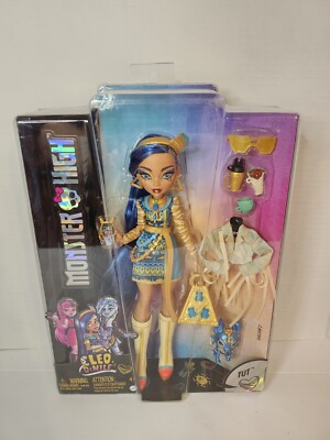 2022 MONSTER HIGH Cleo DeNile Fab-boo-lous Royal Mummy w/ Pet TUT