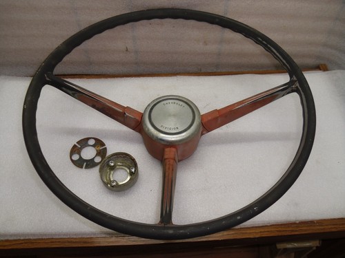 1967 1968 Chevrolet GMC Pickup Truck Steering Wheel Original Chevy 68 67 Red