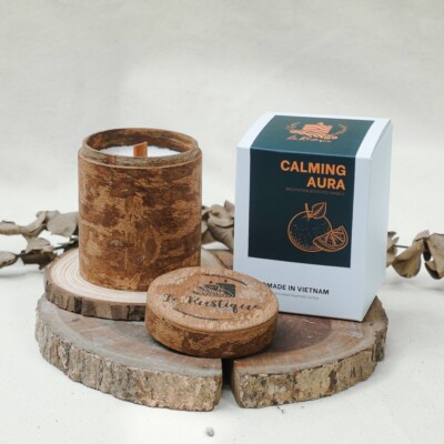 CALMING AURA - Meditation Scented Candle Smooth Box 6.5 oz.