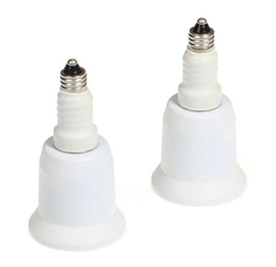 E11 to E26 Mini Candelabra to Medium Screw Socket Adapter Converter Enlarger