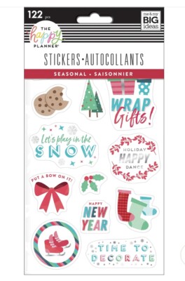The Happy Planner - Seasonal Student Stickers - 122 pcs - Brand New