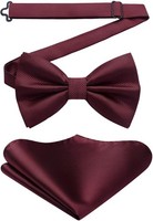 Fliege Mit Einstecktuch Einfarbig Einstellbar FüR Herren Hochzeit Party
