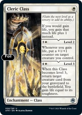 Cleric Class [Adventures in the Forgotten Realms] NM Foil - Magic