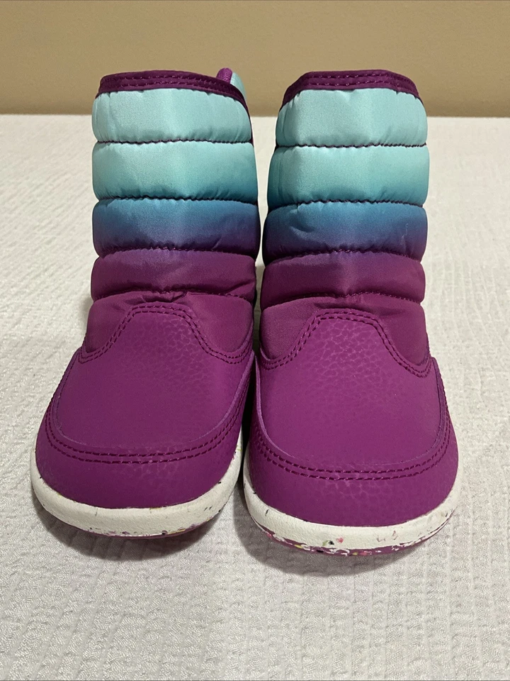 Merrell Niñas Pequeñas Talla 9 Repelente al Agua/Seleccionar Agarre Bota Turquesa/Púrpura! Foto 4 de 4