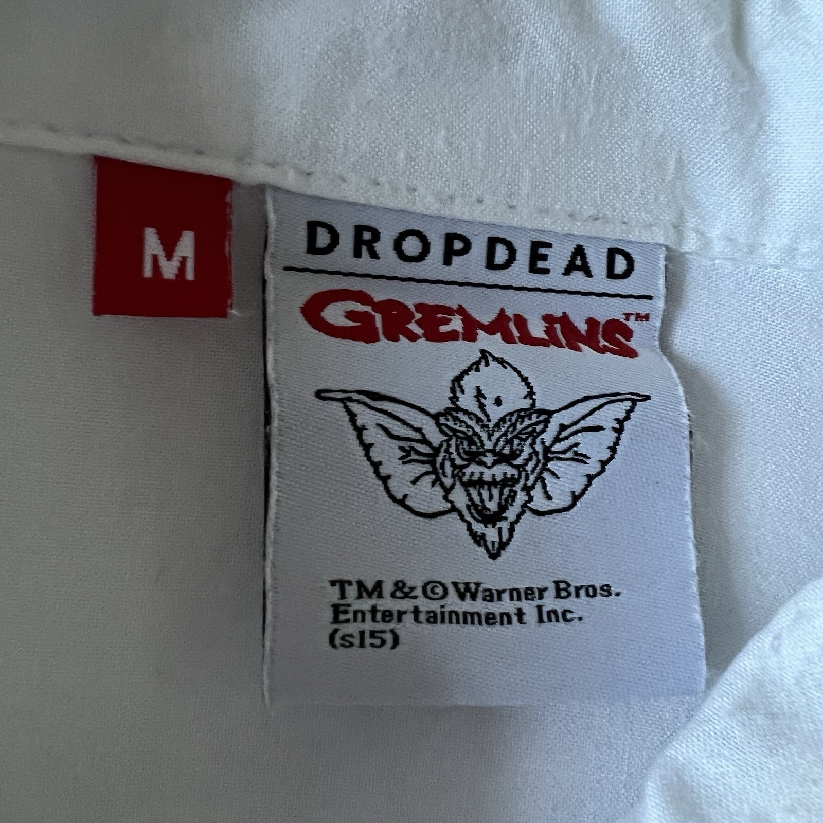 Gremlins X Drop Dead Print Pattern Button Up Shir… - image 16