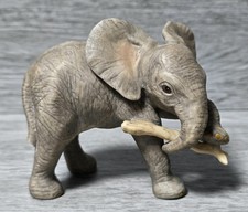 Vintage 1993's LENOX "Experimenting" Baby Elephant, Matte Porcelain Figurine 🐘