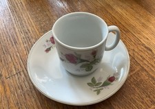 Demitasse Cup Saucer Set 12 PC China Cups Plates  Saucers