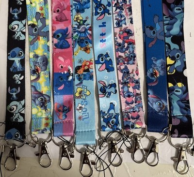 Disney Stitch Lot of 8 Lanyards