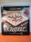 Vintage 1989 Scrabble Deluxe Edition Rotating Gameboard Milton Bradley 4034