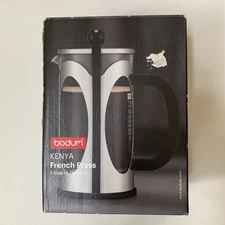 Bodum Kenya French Press Coffee Maker Stainless Steel Glass 34oz 8 Cup NIB