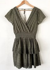 American Eagle Garden Party Dress NWOT Green eyelet Details aE