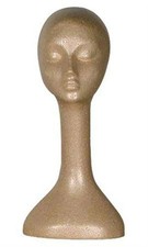 SSWBasics Female Suntan Styrofoam Mannequin Head - 20" Height - Beauty Supply
