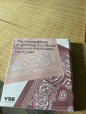 YSE BEAUTY THE OVERACHIEVER BRIGHTENING EYE MASKS 12 Pairs BNIB $69 BANDANA