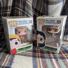 Funko Pop! Bojack Horseman Diane Nguyen #229 and Todd Chavez #232 Lot of 2
