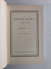 Vico - La scienza nuova e Opere scelte / Abbagnano - Utet 1968