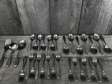 32 Pieces 'Fleurette' Pattern Flatware By Home Concepts Japan Stainless