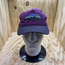 Patagonia Fitz Roy Bear Hat Purple Snapback Jackson Hole Wyoming Ball Cap