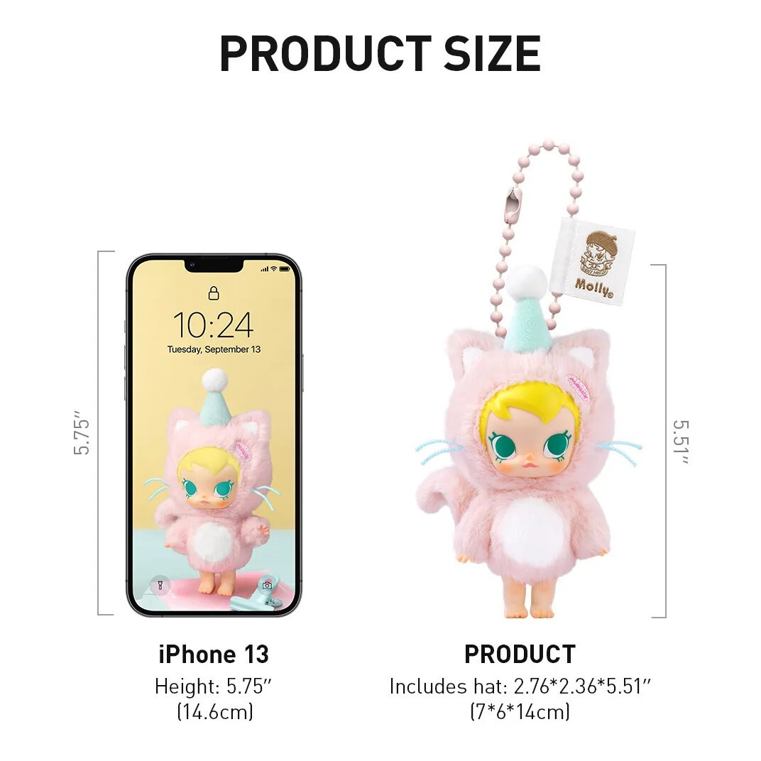Baby Molly Pocket Friends Series Plush Pendant Toy Confirmed Blind