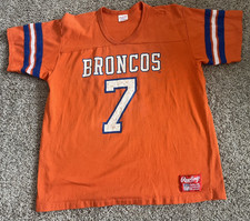 Vintage 1980s Denver Broncos John Elway 7 Tshirt Rawlings USA Made Mens XL