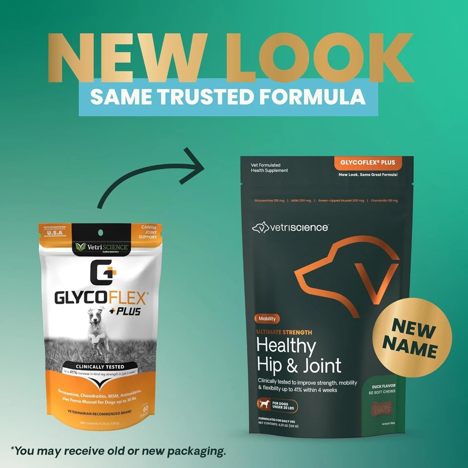 VetriScience Ultimate Strength 60 masticables para perros pequeños, fórmula para perros Foto 2 de 4