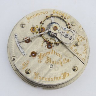 Hamilton 18 Size Model 940 Railroad 21 Jewel Pocket Watch Movement