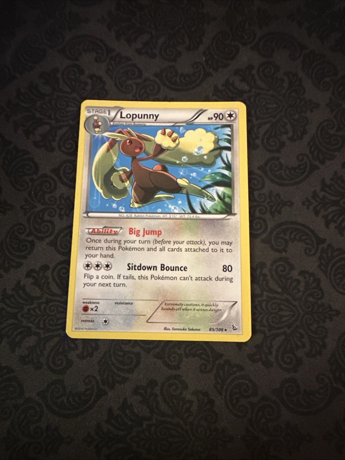 Lopunny 85/106 - XY Flashfire Regular Rare - Pokemon Card