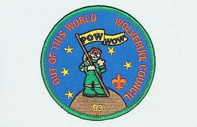 Wolverine Council Pow Wow Scout Patch 1993 ''Out of This World'' BSA