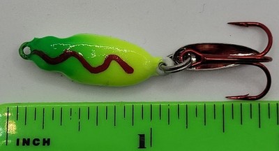 Glow Wonder bread Ice Spoon T Rex Teaser 3/16oz VMC Red - Stone Cold-  &7 Colors