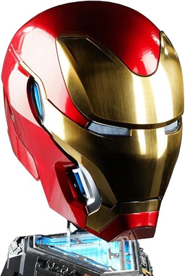 #ad #ad Iron Man Mk50 Friday Helmet Autoking 1 1 Wearable Helmet Cosplay LED Gift $244.00