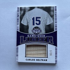 2024 Leaf Lumber Game Used Bat Relic - Carlos Beltran /20