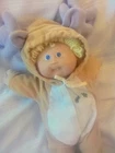 Vintage 1984 Cabbage Patch Kids Blonde Reindeer Pajamas , Diapers, tooth, cute!