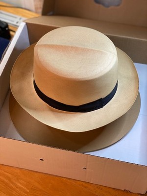 Vintage MONTECRISTI Panama Hat Size 7 3/8