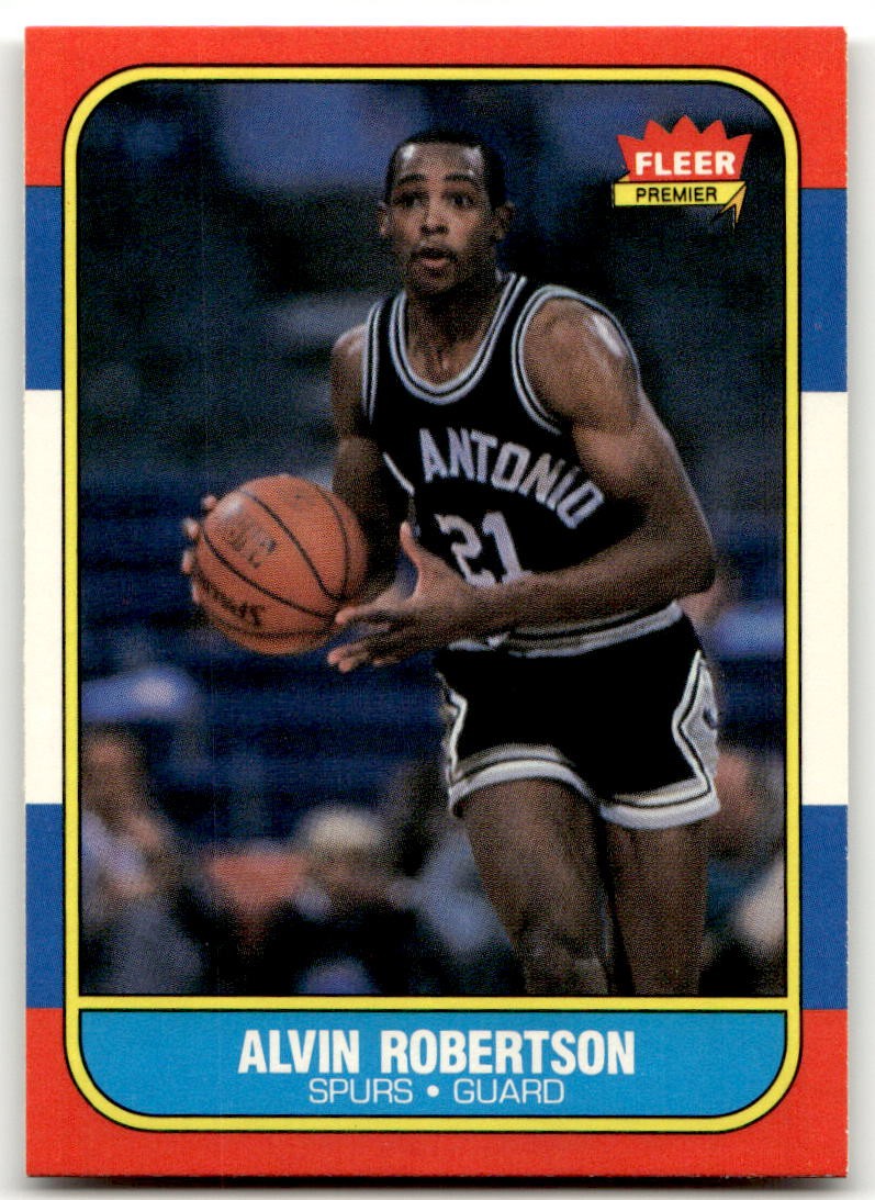 1986-87 Fleer #92 Alvin Robertson San Antonio Spurs NM-MT or Better! SET BREAK!