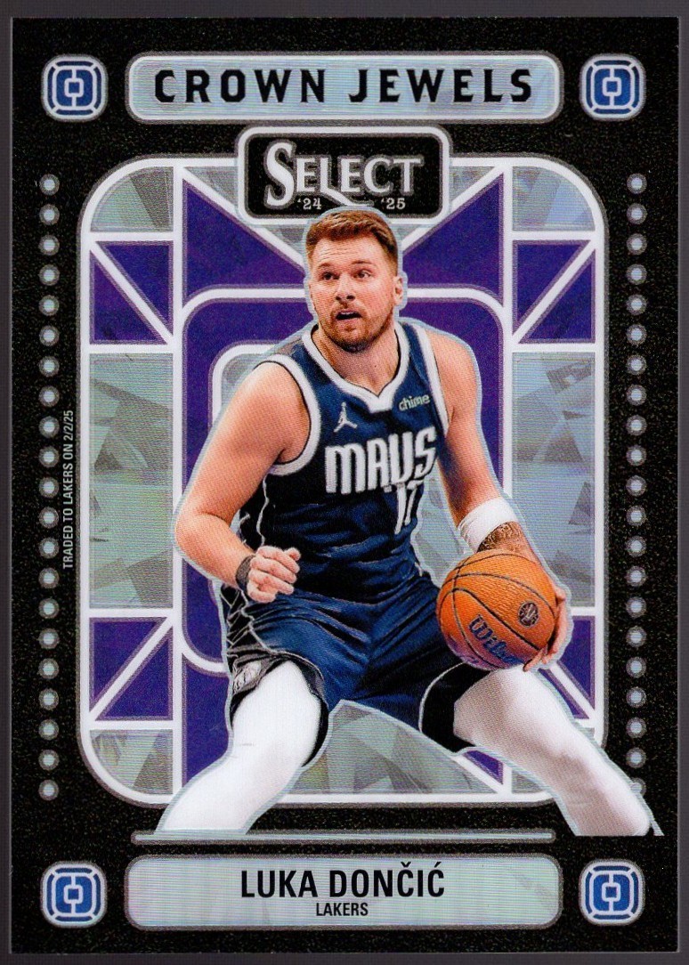 2024-25 Panini Select Basketball Luka Doncic Crown Jewels SSP #4 Lakers