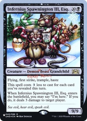 Infernius Spawnington III, Esq. 040/096 The List Reprints Magic MTG Foil