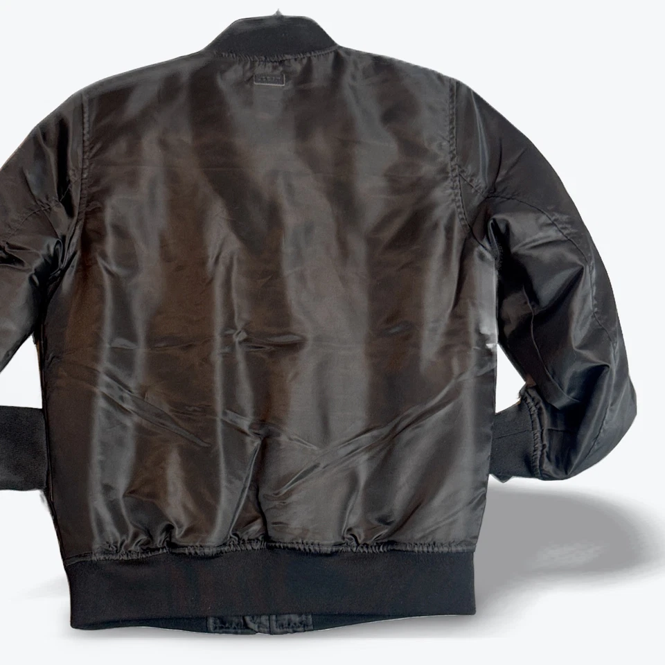 Chaqueta Bomber Joe's Jeans Patchwork Forro Acolchado Med Retro Y2K 10/12 Juvenil Foto 2 de 4