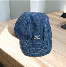 Vintage HTF 2002 Gymboree Construction Zone Reversible Denim Cap - 6-18 Months