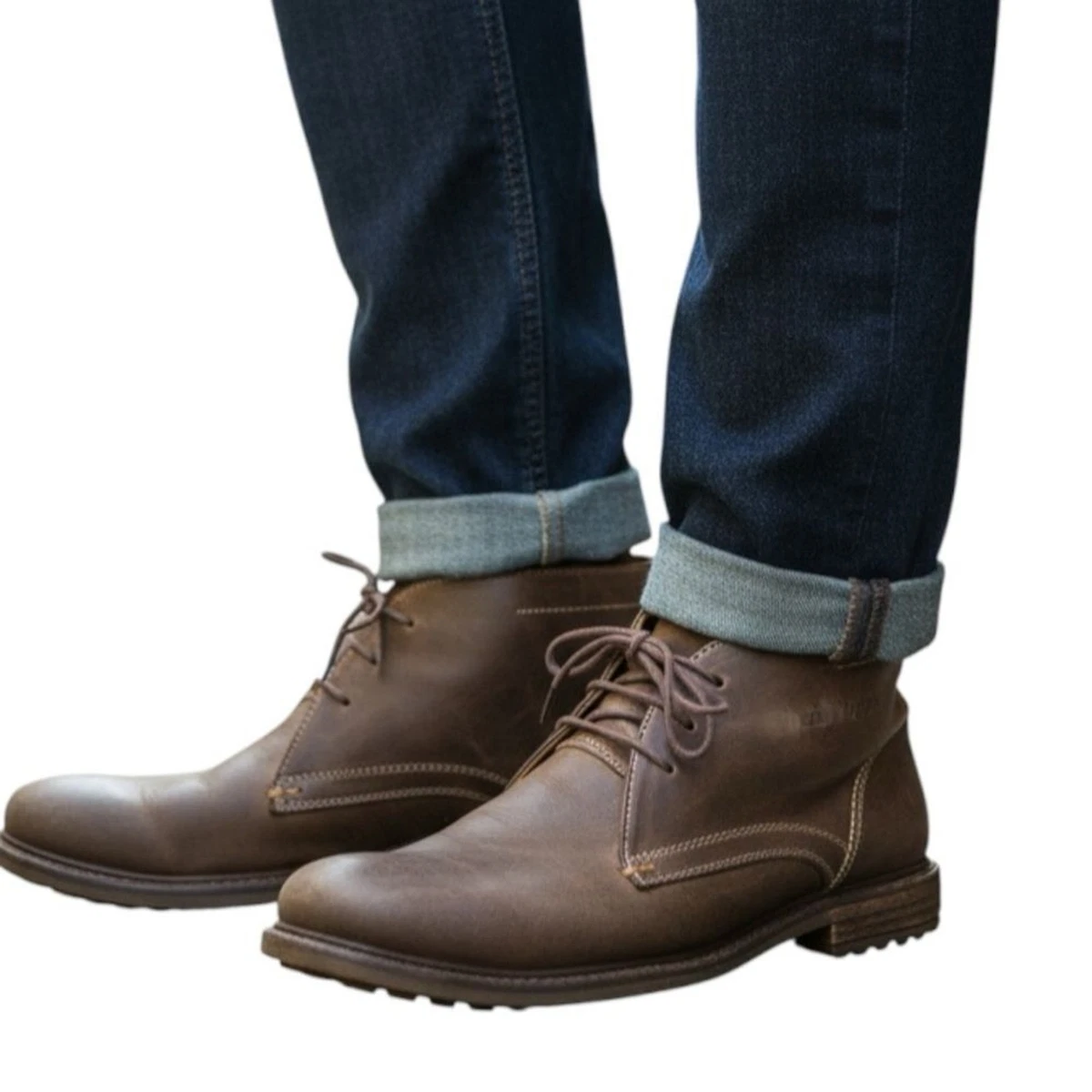 Hush Puppies Leather Upper Brown Boots for Men for Sale 