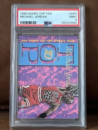 **1995 HOOPS Michael Jordan #AR7 PSA 9 MINT Card Chicago Bulls**