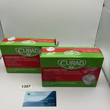 Curad Transparent Tape 1/2 x 10 Yds 2 Boxes Of 24 1307
