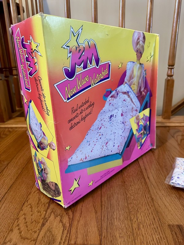 NIB Jem & The Holograms Rare Vintage New Wave Water Bed Hasbro 1987 